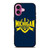 MICHIGAN WOLVERINES LOGO COLLEGE FOOTBALL TEAM iPhone 16 Plus Case Cover