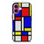 MONDRIAN COLORFUL LAYOUT iPhone 16 Plus Case Cover