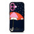 NAVY UMBRELLA KATE SPADE iPhone 16 Plus Case Cover
