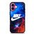 NIKE LOGO NEBULA iPhone 16 Plus Case Cover