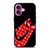 NIKE LV LOUIS VUITTON LOGO iPhone 16 Plus Case Cover