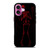 RED SKELETON HEARTBREAKING iPhone 16 Plus Case Cover