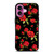 SEAMLESS RED ROSE PATTERN iPhone 16 Plus Case Cover