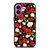 SEAMLESS RED WHITE ROSE PATTERN iPhone 16 Plus Case Cover