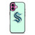SEATTLE KRAKEN LOGO HOCKEY TEAM iPhone 16 Plus Case Cover