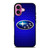 SUBARU BLUE METAL LOGO iPhone 16 Plus Case Cover