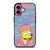TIE DYE PATTERN BART SIMPSON iPhone 16 Plus Case Cover