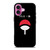 UCHIHA CLAN LOGO MINIMALIST iPhone 16 Plus Case Cover