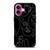 WOMAN FACE SKETCH PATTERN iPhone 16 Plus Case Cover