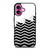 ZIG ZAG HALF PATTERN iPhone 16 Plus Case Cover