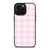 PINK PLAID PATTERN iPhone 16 Pro Max Case Cover