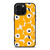 YELLOW RETRO FLORAL PATTERN iPhone 16 Pro Max Case Cover