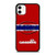 MONTREAL LES CANADIENS STRIPED LOGO iPhone 11 Case Cover
