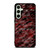 RED BLACK TIE DYE PATTERN Samsung Galaxy S24 FE Case Cover