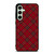 RED TARTAN CROSS PLAID Samsung Galaxy S24 FE Case Cover