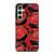 ROSE RED AND BLACK PATTERN Samsung Galaxy S24 FE Case Cover ROSE RED AND BLACK PATTERN Samsung Galaxy S24 FE Case Cover