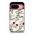 HAND DRAWING RED FLOWER PATTERN Google Pixel 9 Case Cover