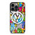 VW STICKER BOMB LOGO iPhone 13 Pro Case Cover