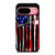 USA FLAG AMERICAN BASEBALL BLACK WHITE Google Pixel 9 Case Cover