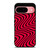 WAVY RED PATTERN Google Pixel 9 Case Cover