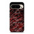 RED BLACK TIE DYE PATTERN Google Pixel 9 Pro Case Cover