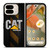 CATERPILLAR TRACTOR LOGO YELLOW METAL TRIPE Google Pixel 9 Pro Fold Case Cover