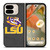 LSU TIGERS LEATHER LOGO Google Pixel 9 Pro Fold Case Cover