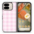 PINK PLAID PATTERN Google Pixel 9 Pro Fold Case Cover