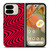 WAVY RED PATTERN Google Pixel 9 Pro Fold Case Cover