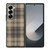 BROWN TARTAN PLAID PATTERN Samsung Galaxy Z Fold 6 Case Cover