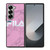 FILA SPORT PINK MARBLE LOGO Samsung Galaxy Z Fold 6 Case Cover