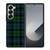 GREEN BLUE TARTAN PATTERN Samsung Galaxy Z Fold 6 Case Cover