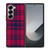 RED BLUE TARTAN PLAID PATTERN Samsung Galaxy Z Fold 6 Case Cover