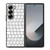 WHITE KEYBOARD PATTERN Samsung Galaxy Z Fold 6 Case Cover