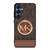 MICHAEL KORS LOGO MK WALLET BROWN Samsung Galaxy S25 Case Cover