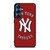 NEW YORK YANKEES BASEBALL LOGO RED Samsung Galaxy S25 Case Cover