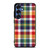 PIXELIZED TARTAN PATTERN Samsung Galaxy S25 Case Cover