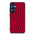WAVY RED PATTERN Samsung Galaxy S25 Case Cover