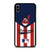 CLEVELAND INDIANS STRIPE LOGO iPhone XS Max Case Cover