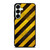 BLACK YELLOW POLICE LINE STRIPE Samsung Galaxy S25 Plus Case Cover