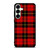 RED BLACK TARTAN PATTERN Samsung Galaxy S25 Plus Case Cover
