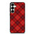 RED TARTAN CROSS PATTERN Samsung Galaxy S25 Plus Case Cover