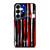 USA FLAG AMERICAN BASEBALL BLACK WHITE Samsung Galaxy S25 Plus Case Cover