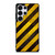 BLACK YELLOW POLICE LINE STRIPE Samsung Galaxy S25 Ultra Case Cover