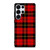 RED BLACK TARTAN PATTERN Samsung Galaxy S25 Ultra Case Cover