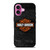 HARLEY DAVIDSON MOTORCYCLE WOODEN LOGO iPhone 16 Plus Case Cover