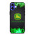 JOHN DEERE TRACTOR LOGO GREEN FIRE iPhone 16 Case Cover