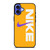 NIKE LOGO PURPLE YELLOW iPhone 16 Case Cover