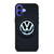 VW VOLKSWAGEN CAR LOGO iPhone 16 Case Cover VW VOLKSWAGEN CAR LOGO iPhone 16 Case Cover