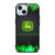 JOHN DEERE TRACTOR LOGO GREEN FIRE iPhone 15 Case Cover